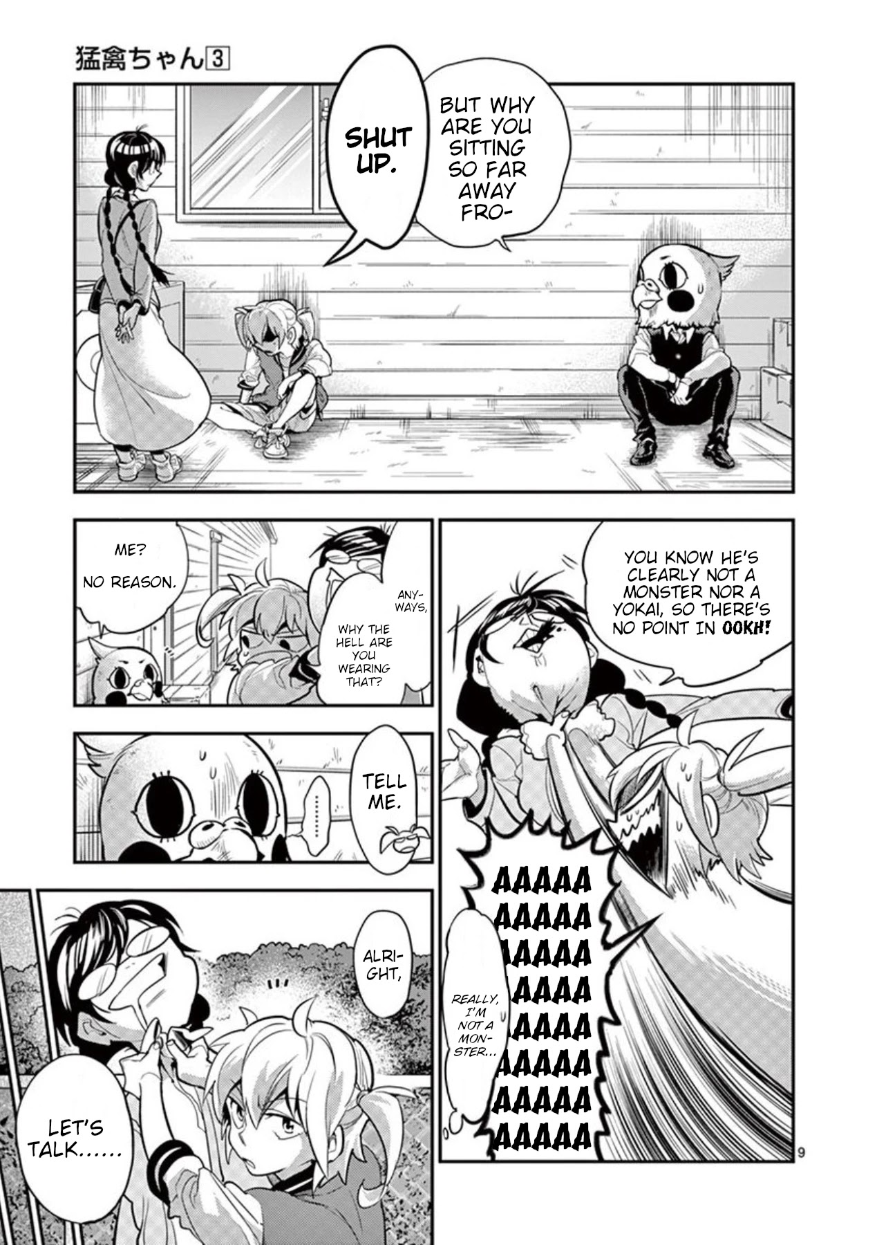 Moukin-chan Chapter 27 page 9 - Chapter 27: 27th Feather: Lost