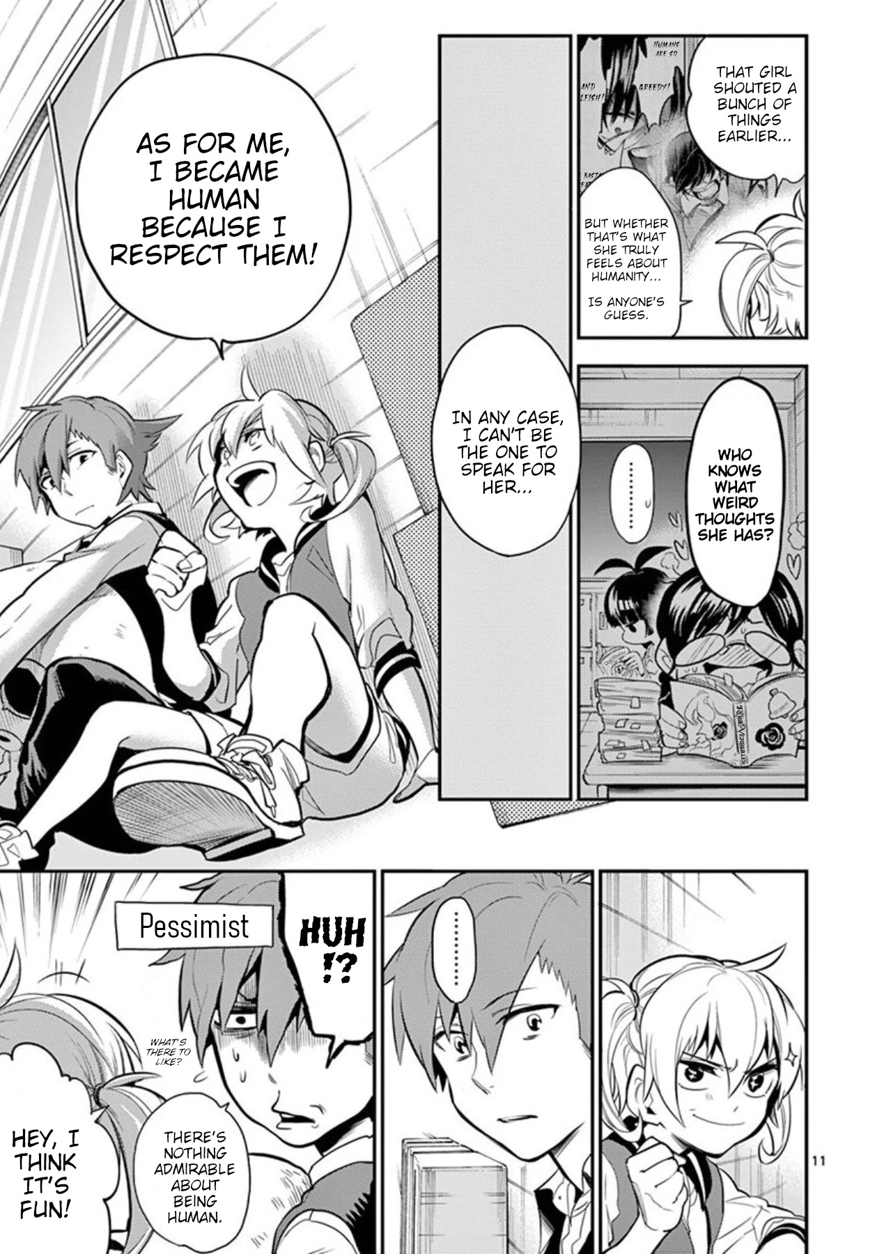 Moukin-chan Chapter 28 page 11 - Chapter 28: 28th Feather: Their Past