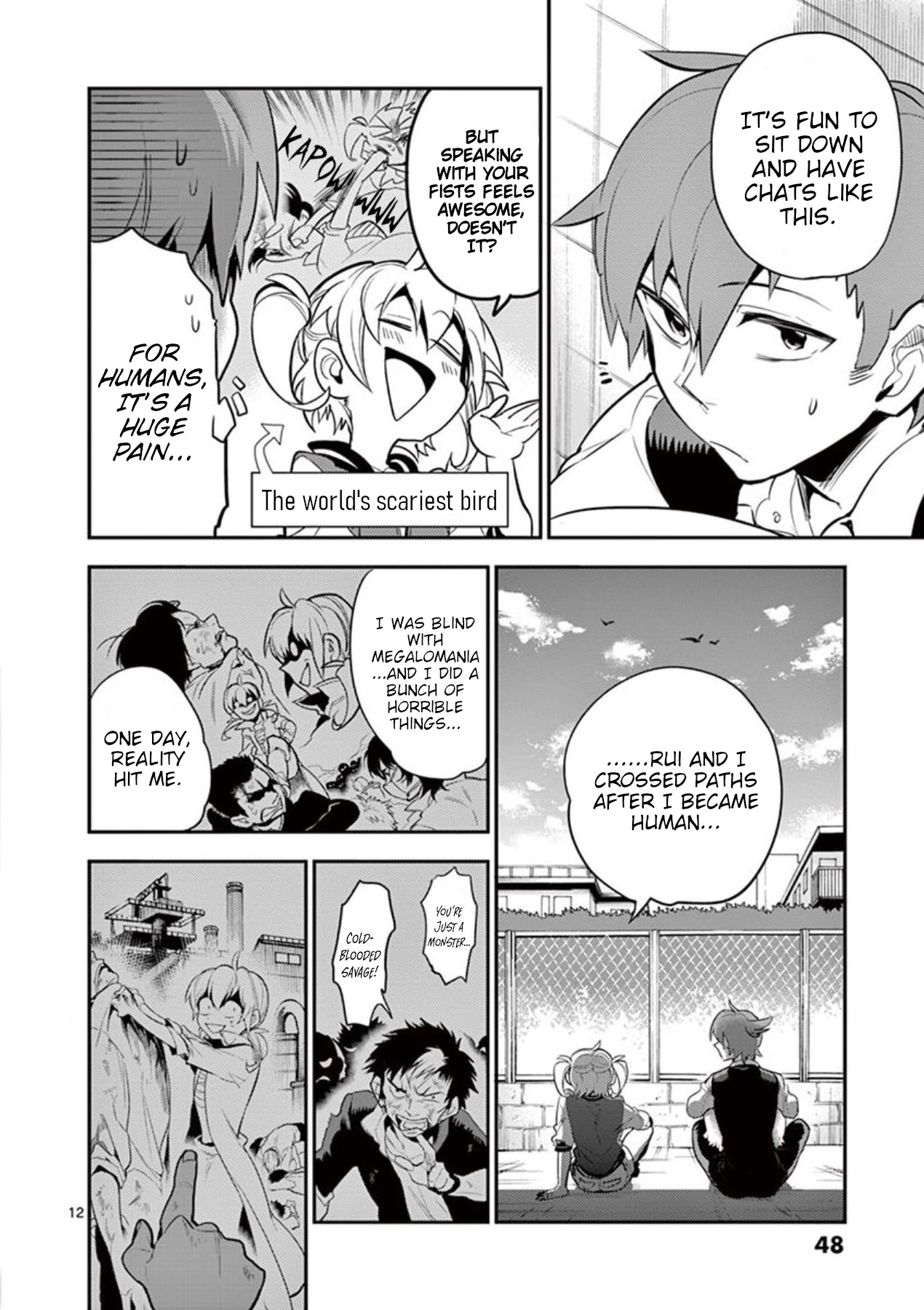 Moukin-chan Chapter 28 page 12 - Chapter 28: 28th Feather: Their Past