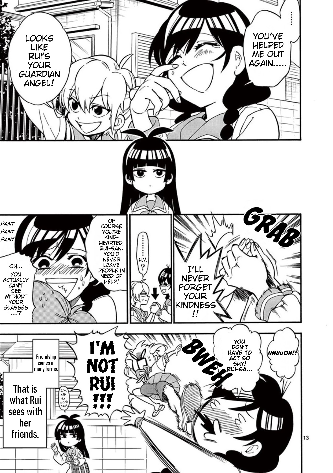 Moukin-chan Chapter 3 page 13 - Chapter 3: 3rd Feather: Friends