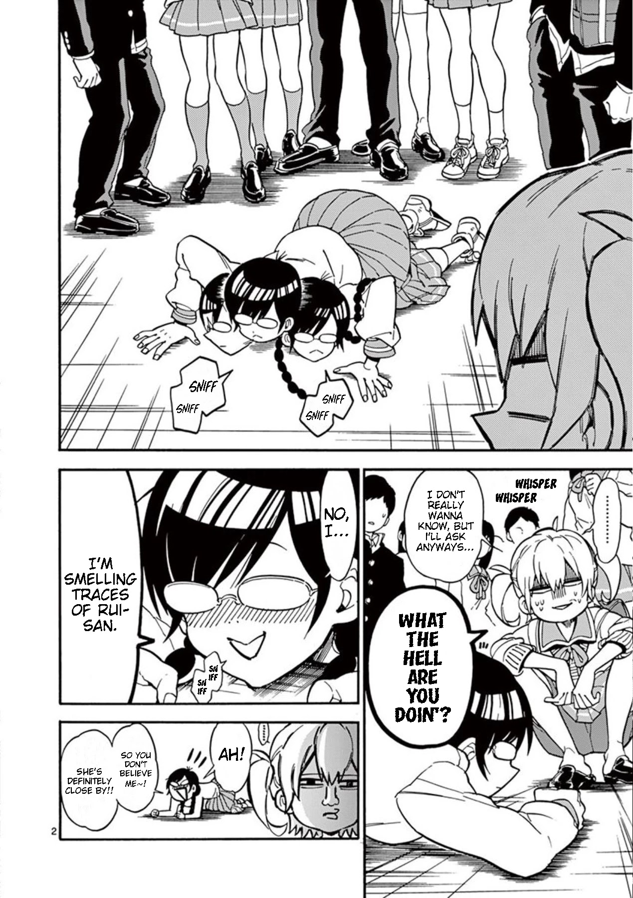 Moukin-chan Chapter 3 page 2 - Chapter 3: 3rd Feather: Friends