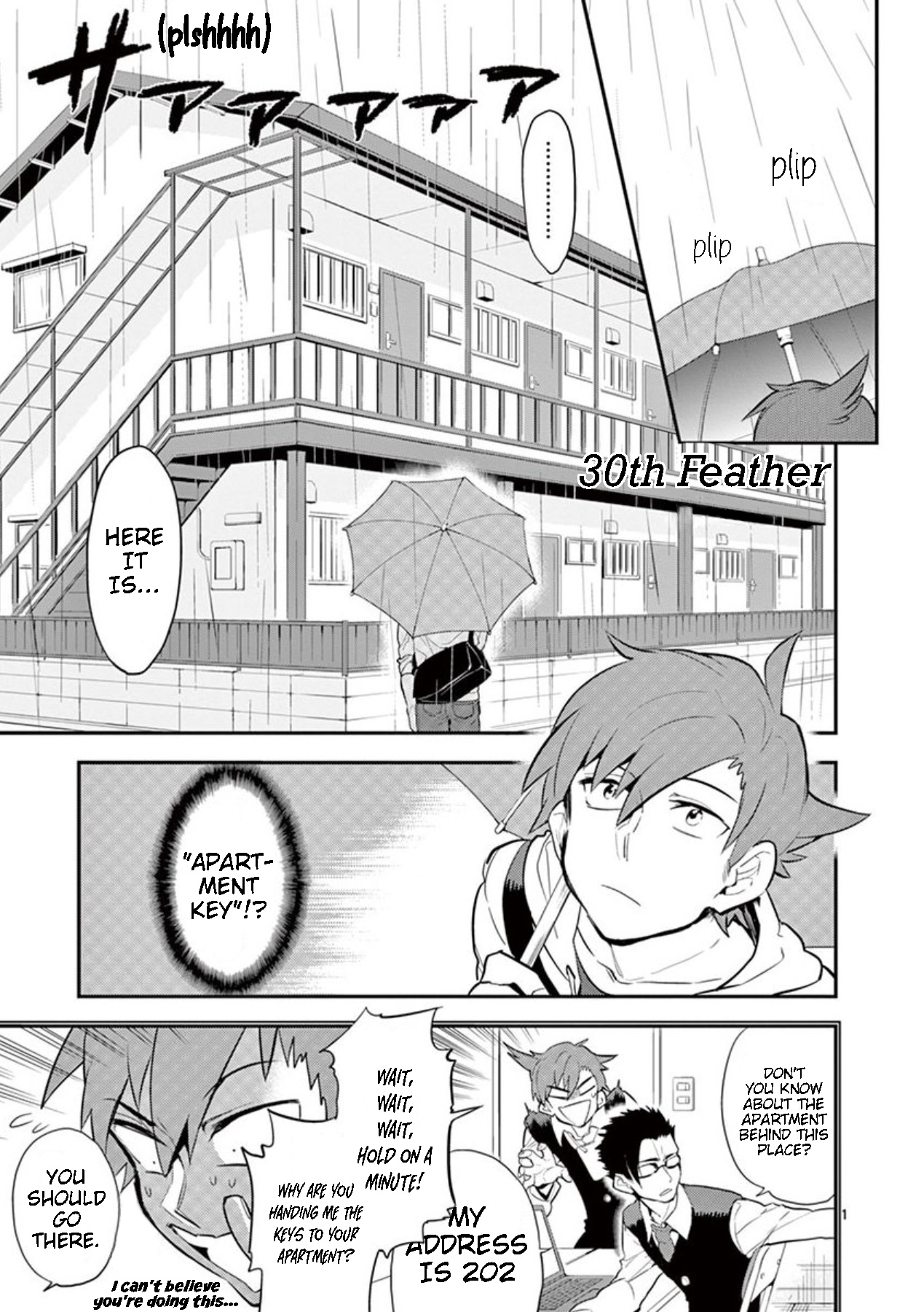 Moukin-chan Chapter 30 page 1 - Chapter 30: 30th Feather: Rainbow