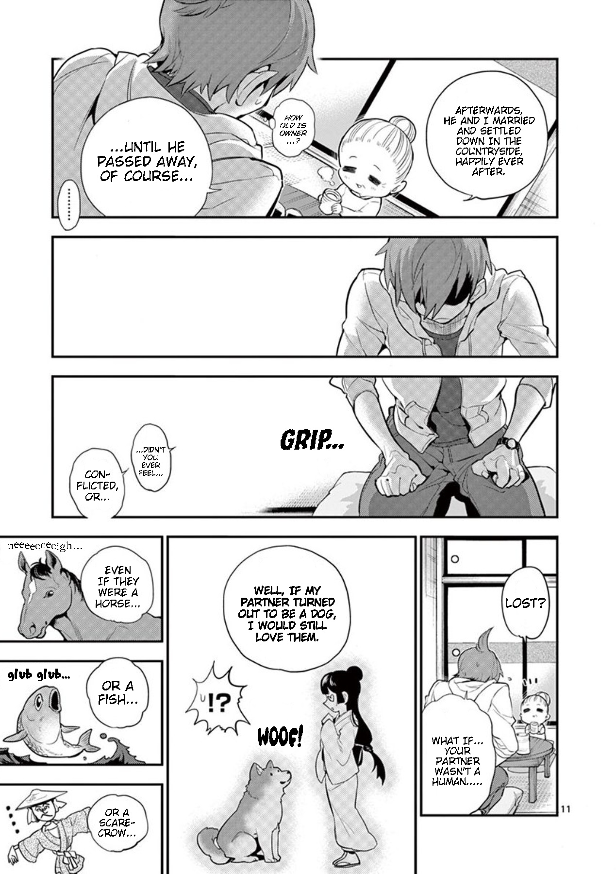 Moukin-chan Chapter 30 page 11 - Chapter 30: 30th Feather: Rainbow
