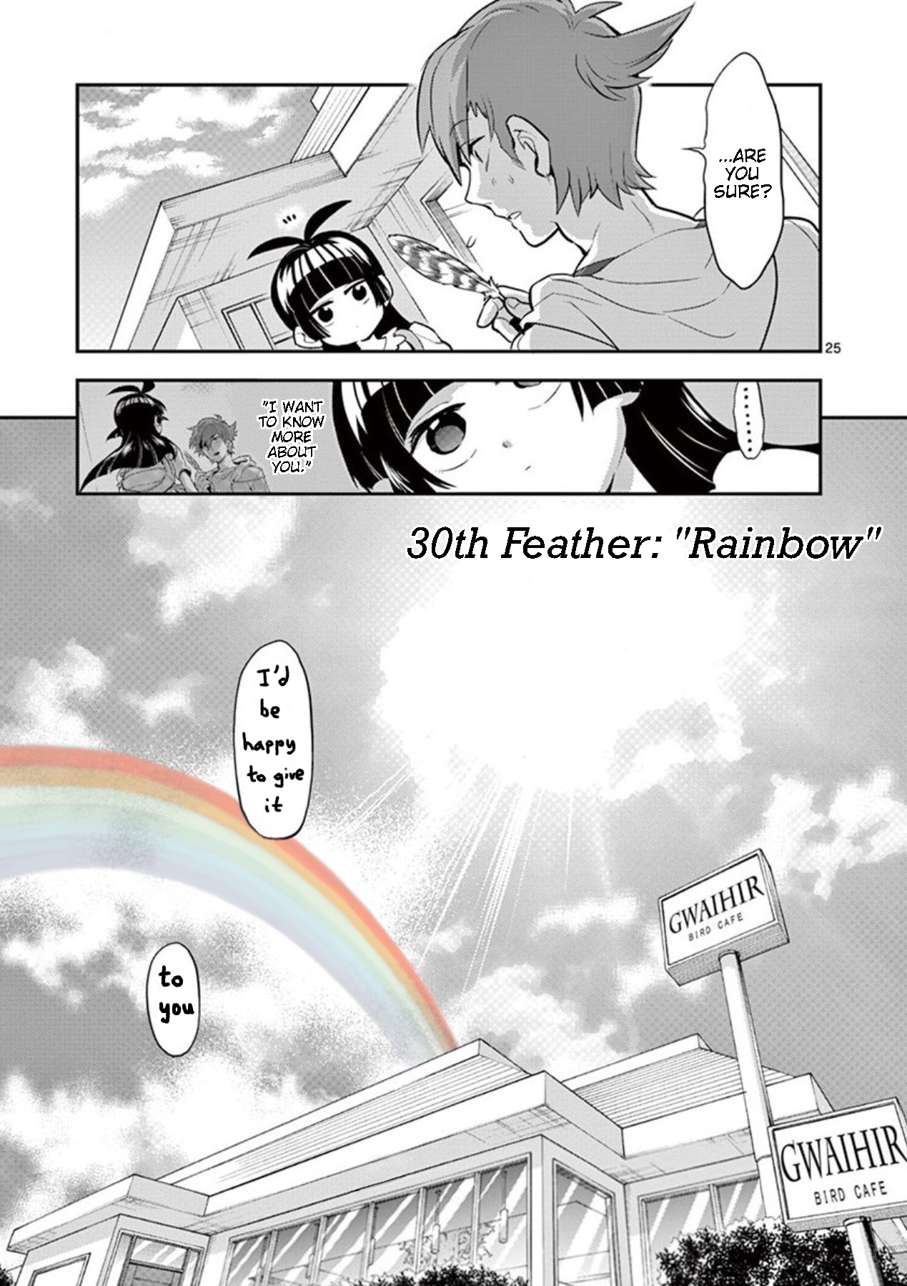 Moukin-chan Chapter 30 page 25 - Chapter 30: 30th Feather: Rainbow