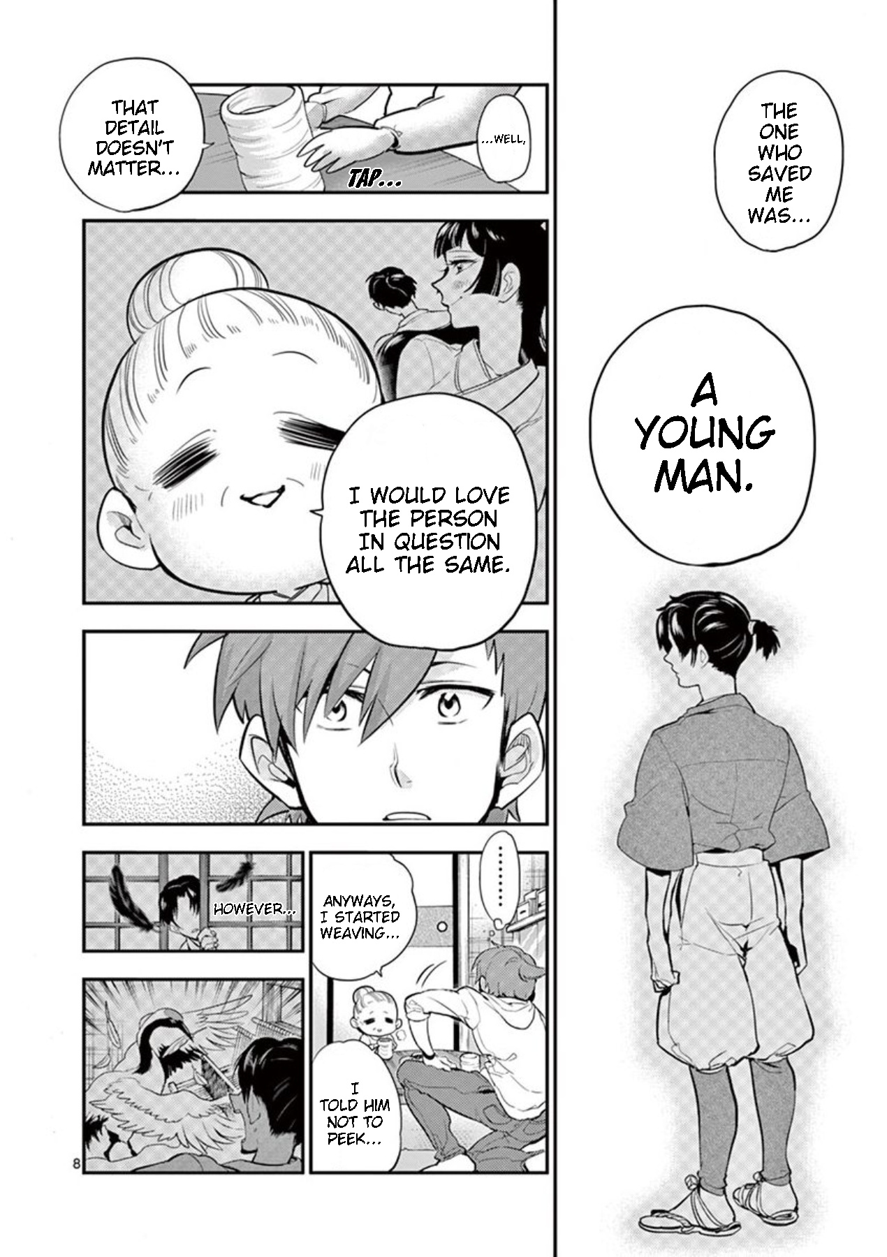 Moukin-chan Chapter 30 page 8 - Chapter 30: 30th Feather: Rainbow