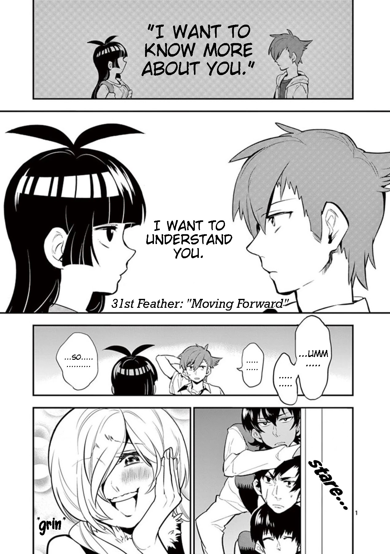 Moukin-chan Chapter 31 page 1 - Chapter 31: 31st Feather: Moving Forward