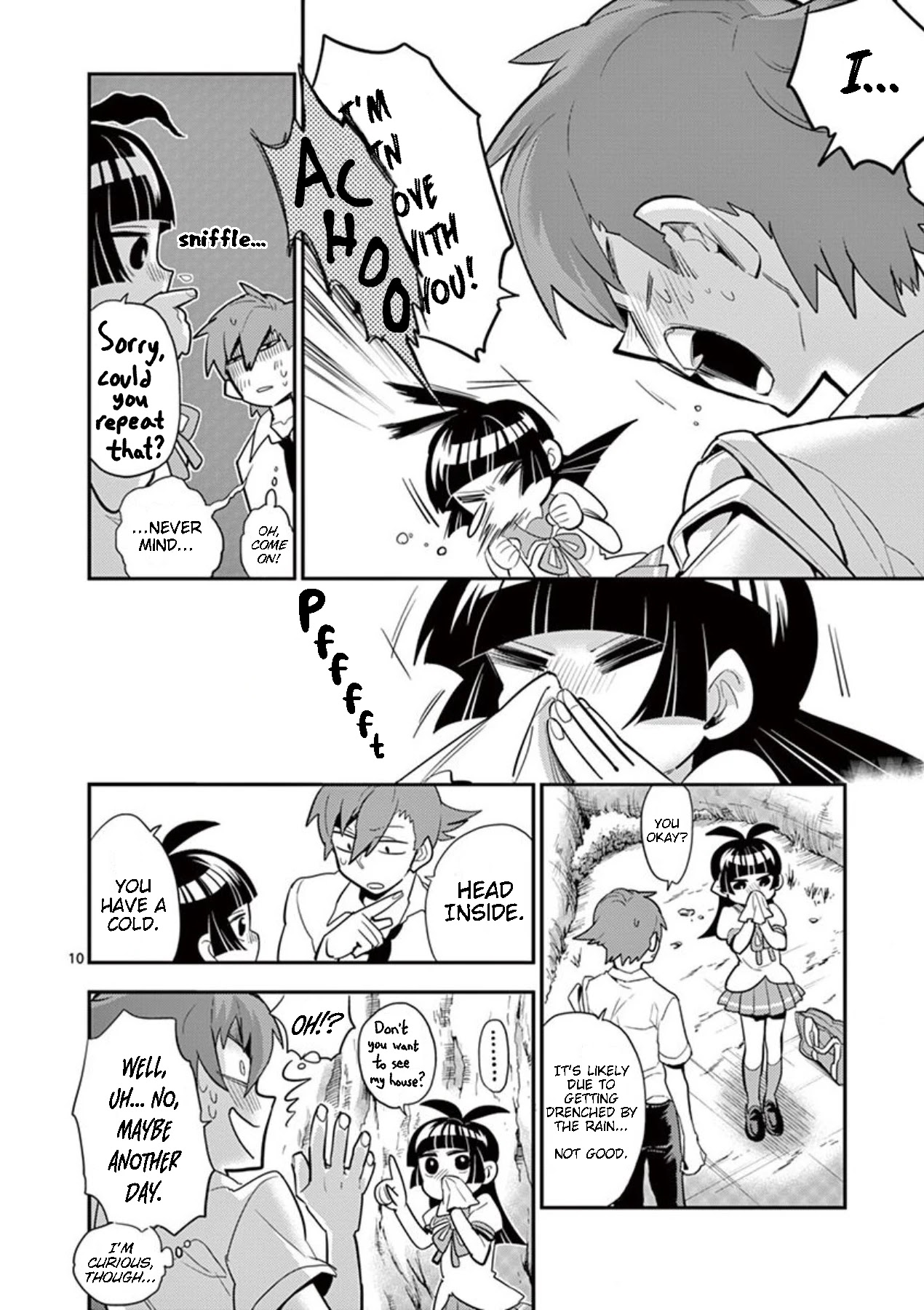 Moukin-chan Chapter 32 page 10 - Chapter 32: 32nd Feather: Sunny, then cloudy, then...