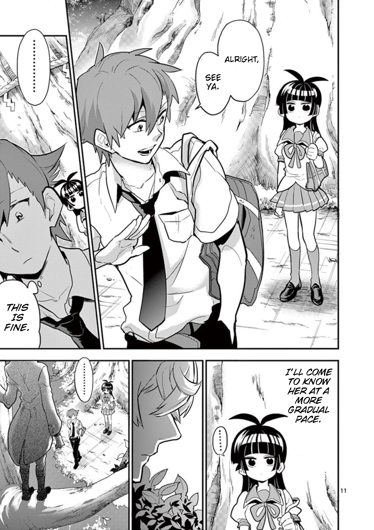 Moukin-chan Chapter 32 page 11 - Chapter 32: 32nd Feather: Sunny, then cloudy, then...