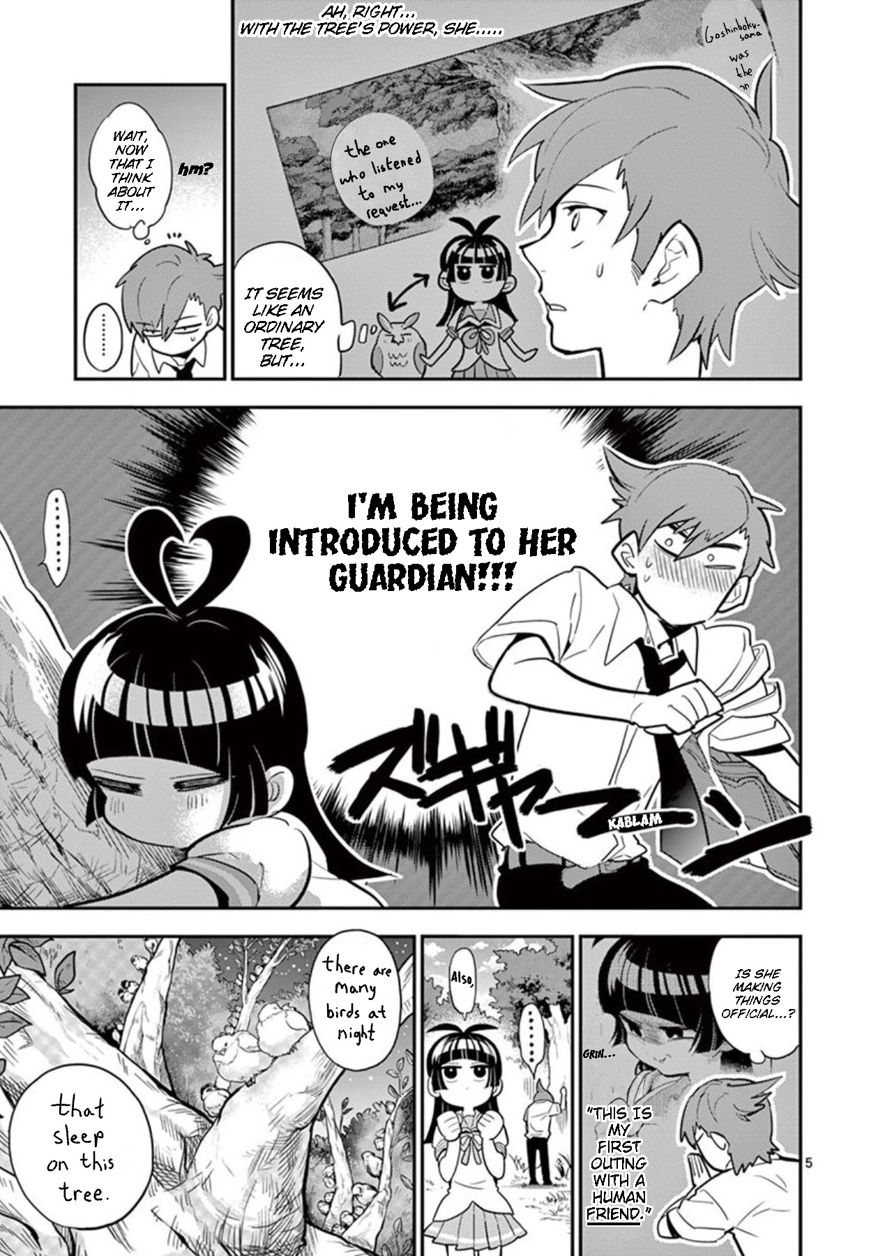 Moukin-chan Chapter 32 page 5 - Chapter 32: 32nd Feather: Sunny, then cloudy, then...