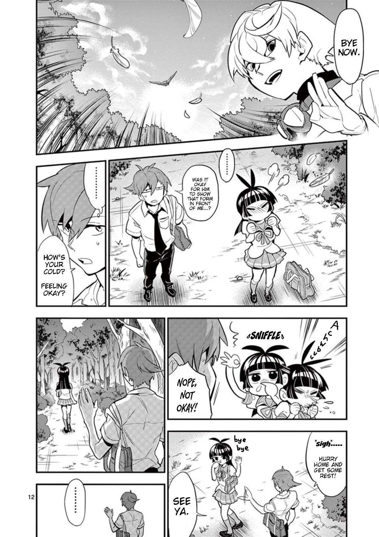 Moukin-chan Chapter 33 page 12 - Chapter 33: 33rd Feather: Windy