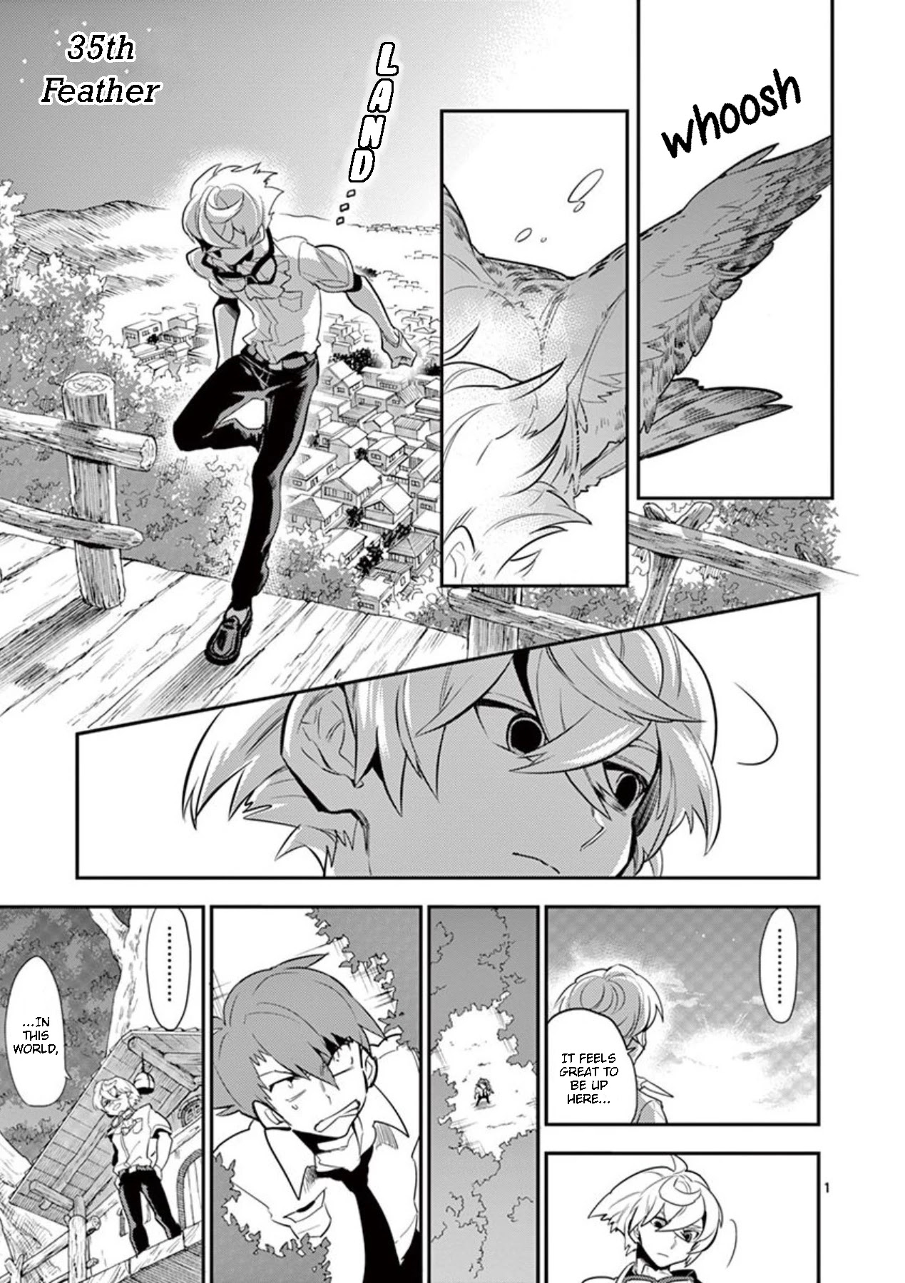 Moukin-chan Chapter 35 page 1 - Chapter 35: 35th Feather: Pointless Struggle