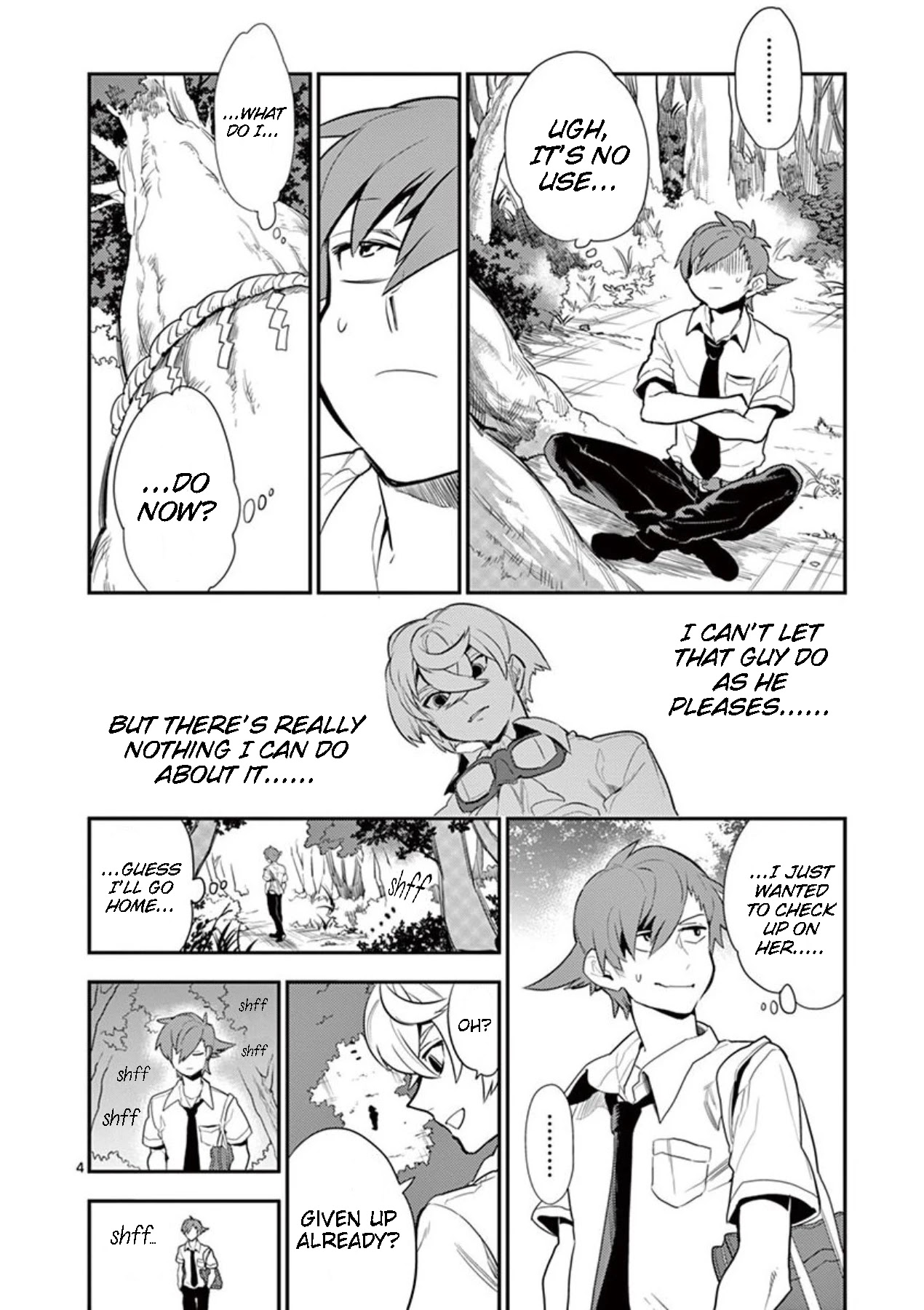 Moukin-chan Chapter 35 page 4 - Chapter 35: 35th Feather: Pointless Struggle