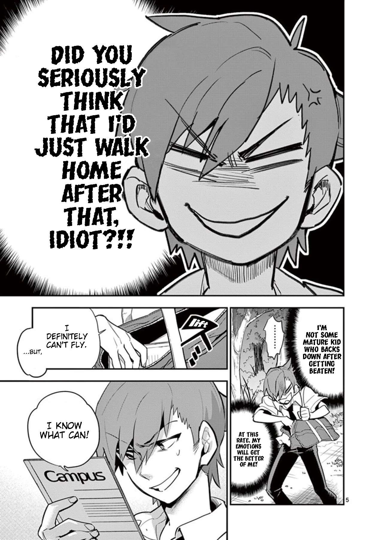 Moukin-chan Chapter 35 page 5 - Chapter 35: 35th Feather: Pointless Struggle