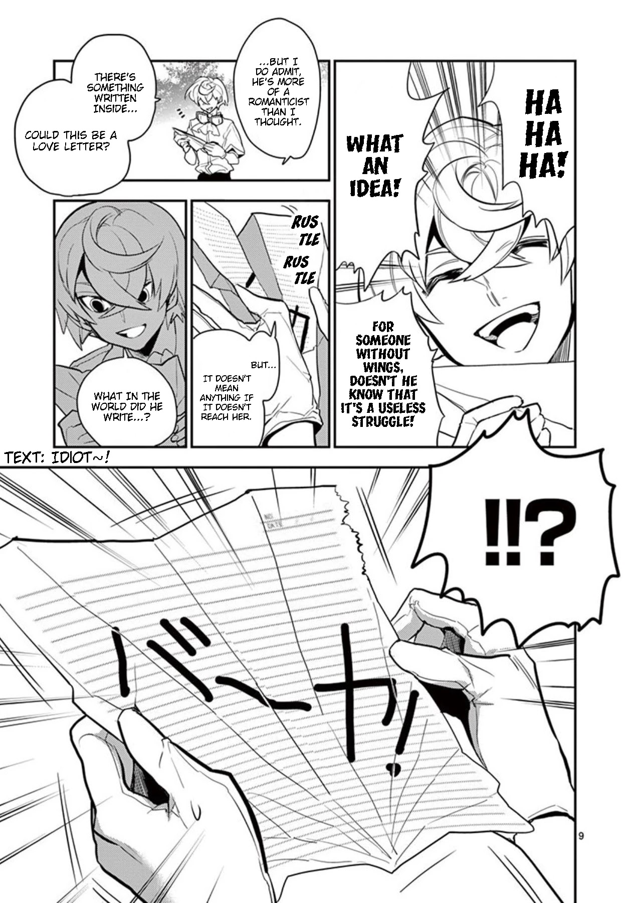 Moukin-chan Chapter 35 page 9 - Chapter 35: 35th Feather: Pointless Struggle