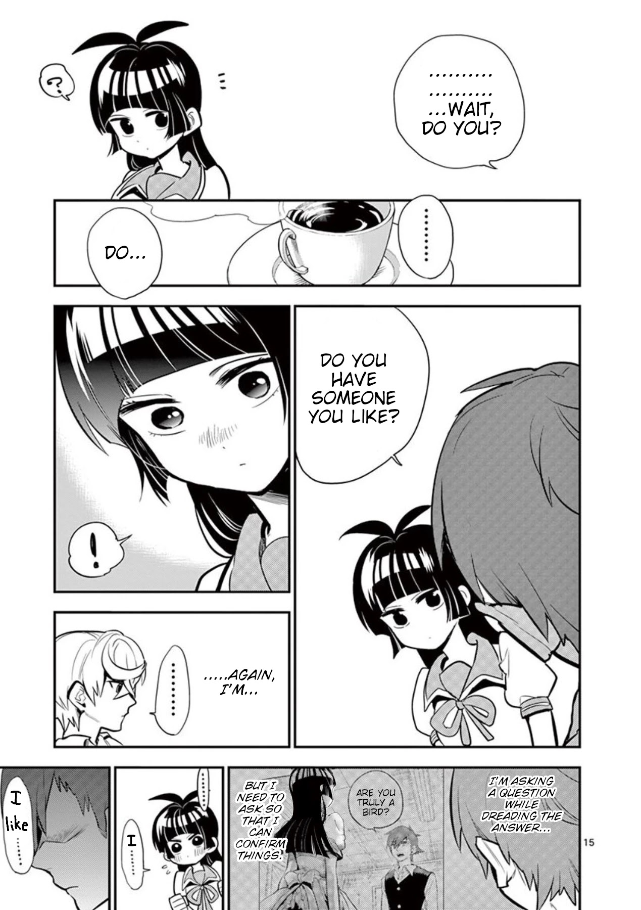 Moukin-chan Chapter 36 page 15 - Chapter 36: 36th Feather: New Face