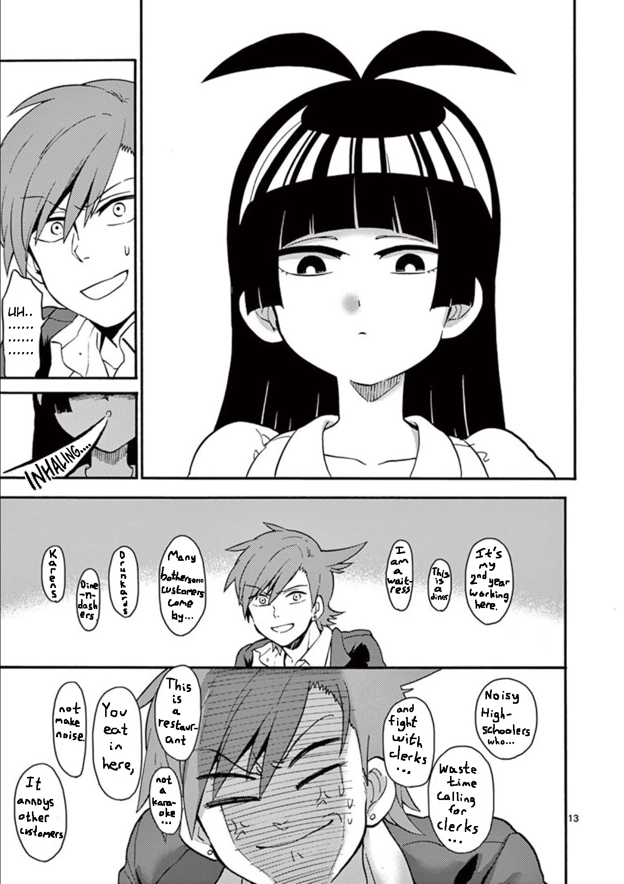 Moukin-chan Chapter 4 page 13 - Chapter 4: 4th Feather: One who cares