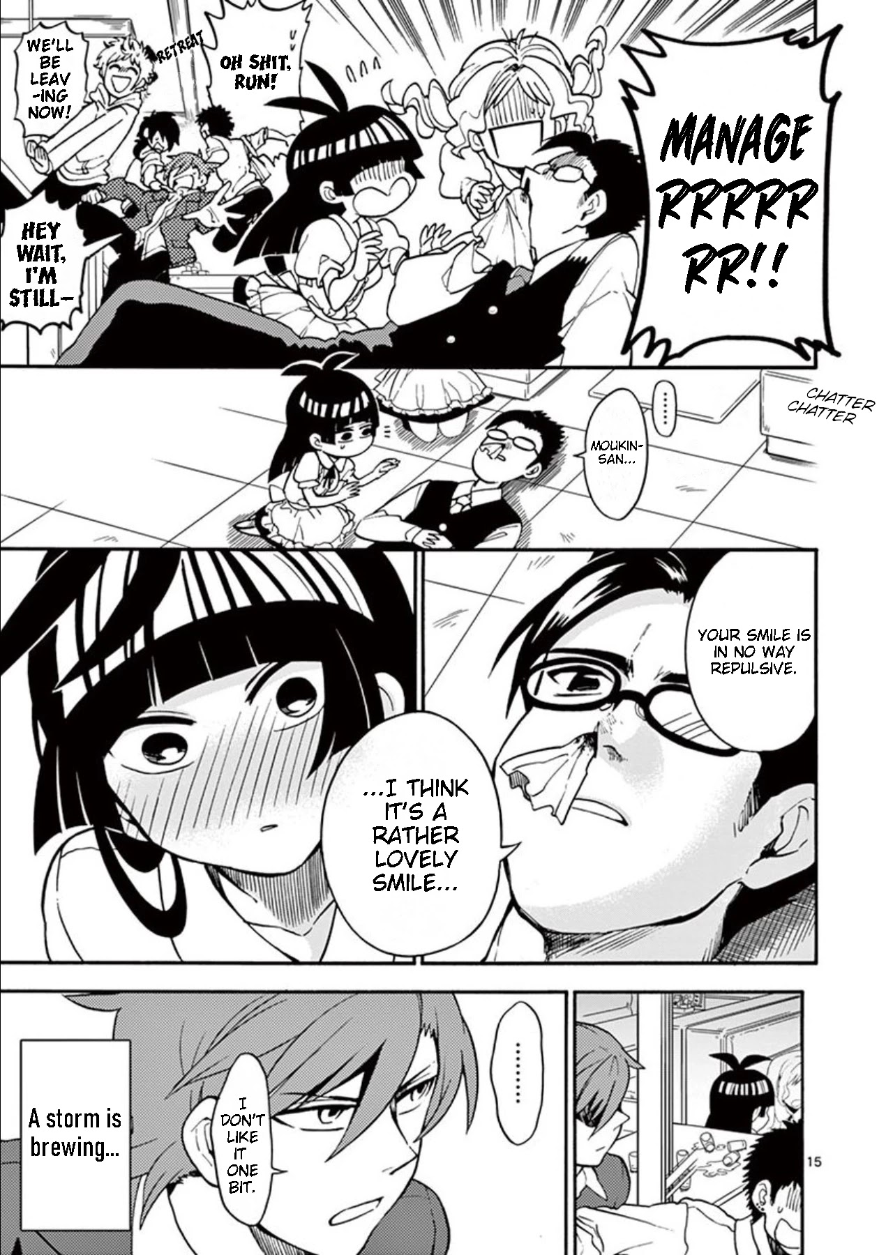 Moukin-chan Chapter 4 page 15 - Chapter 4: 4th Feather: One who cares