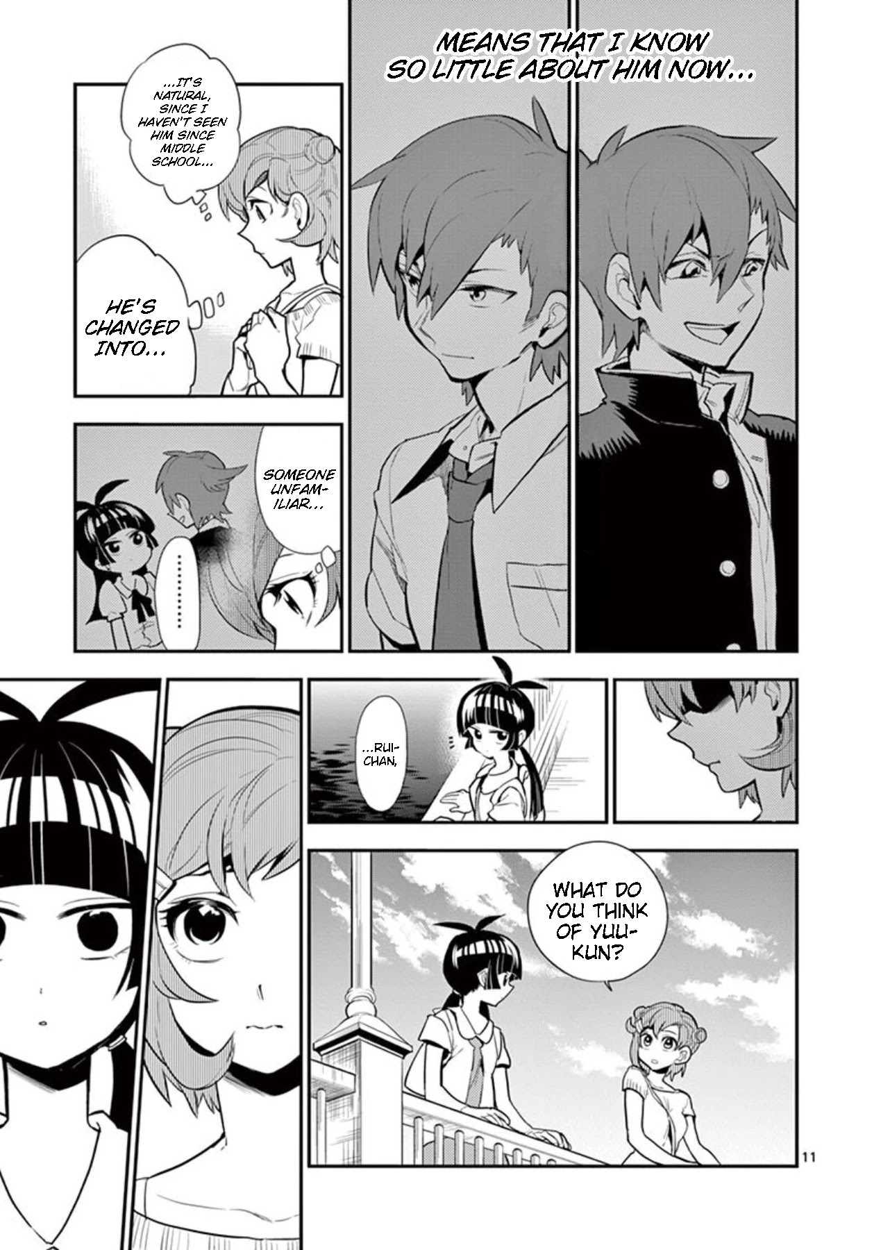 Moukin-chan Chapter 41 page 11 - Chapter 41: 41st Feather: Their Thoughts