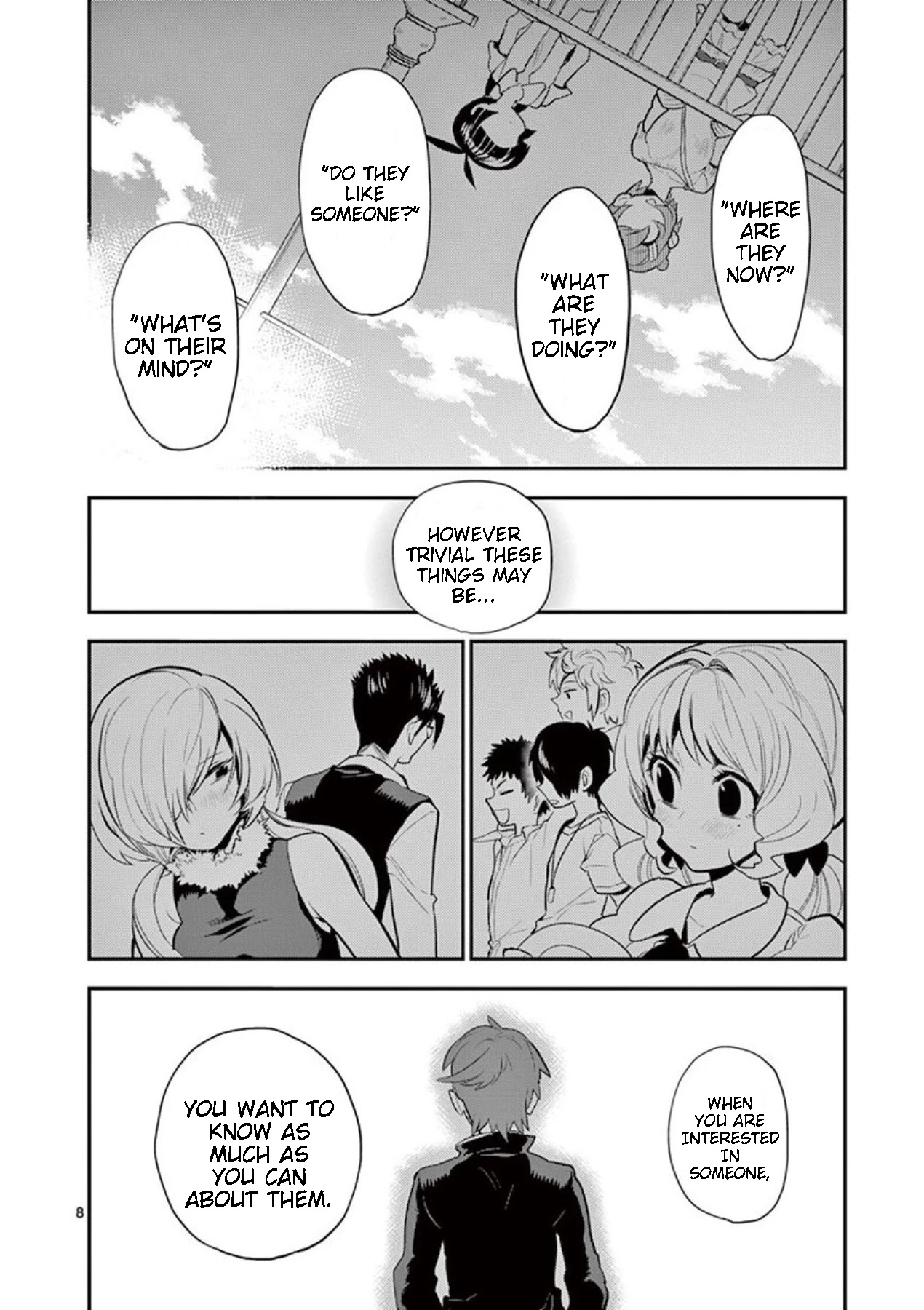Moukin-chan Chapter 41 page 8 - Chapter 41: 41st Feather: Their Thoughts