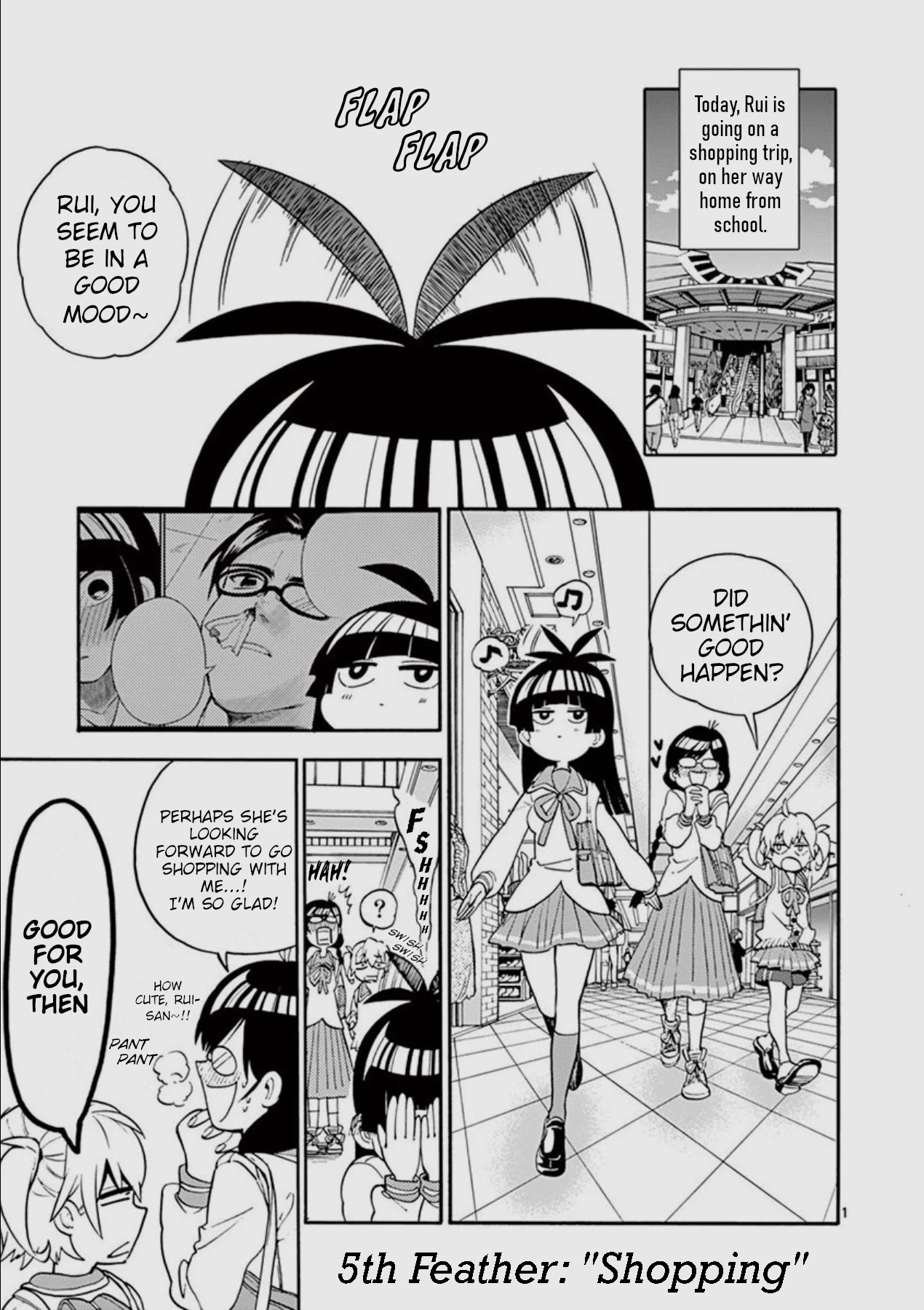 Moukin-chan Chapter 5 page 1 - Chapter 5: 5th Feather: Shopping