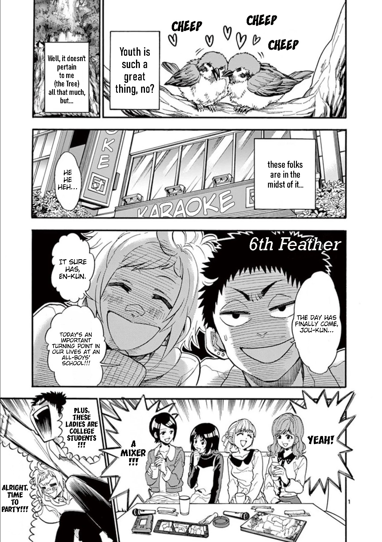 Moukin-chan Chapter 6 page 1 - Chapter 6: 6th Feather: Kotori-kun
