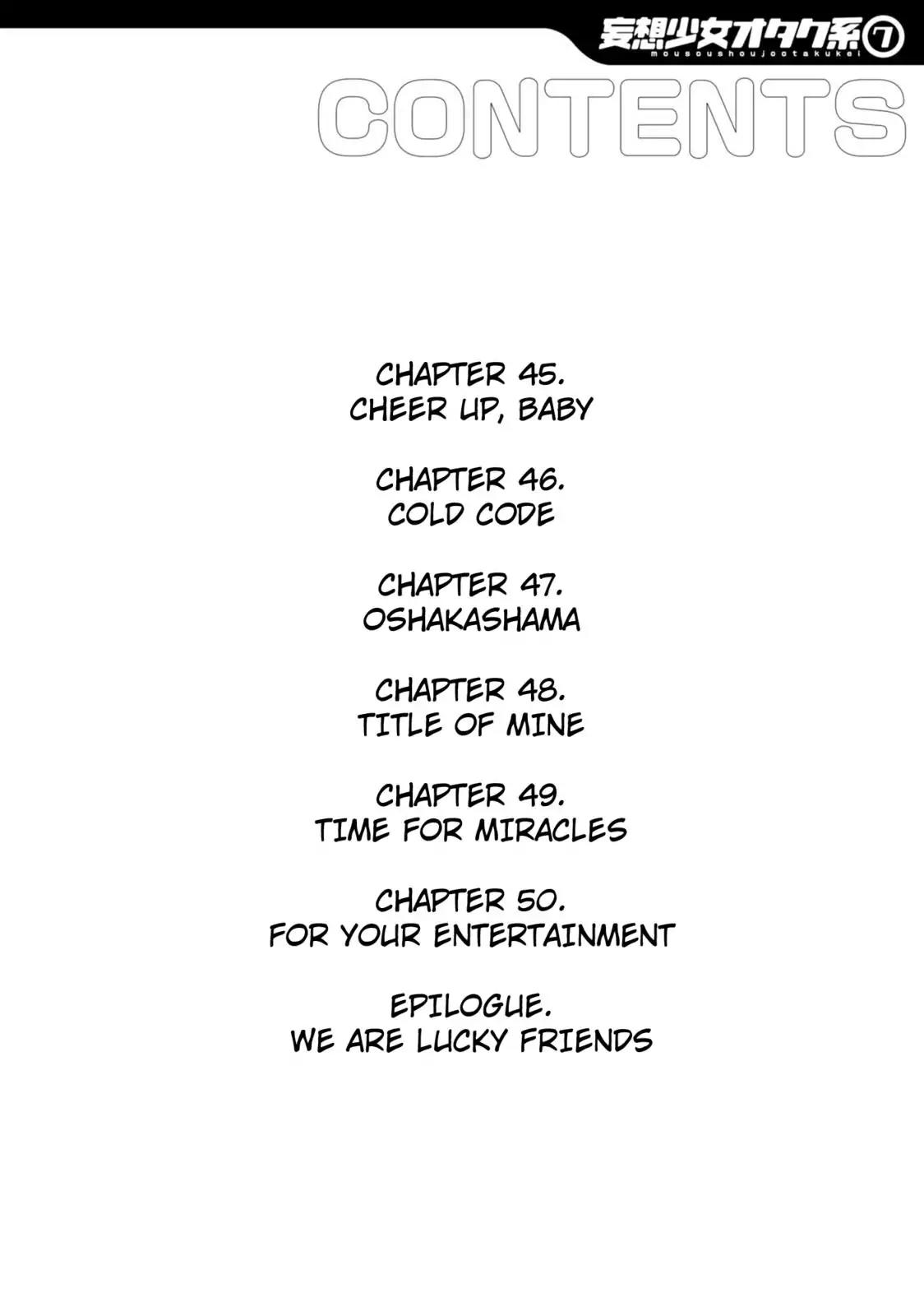 Mousou Shoujo Otakukei Chapter 45 page 3 - Chapter 45: Cheer Up, Baby