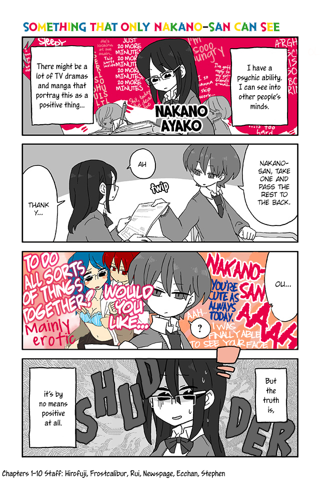 Mousou Telepathy Chapter 1 page 1 - Chapter 1: Something Only Nakano-san Can See