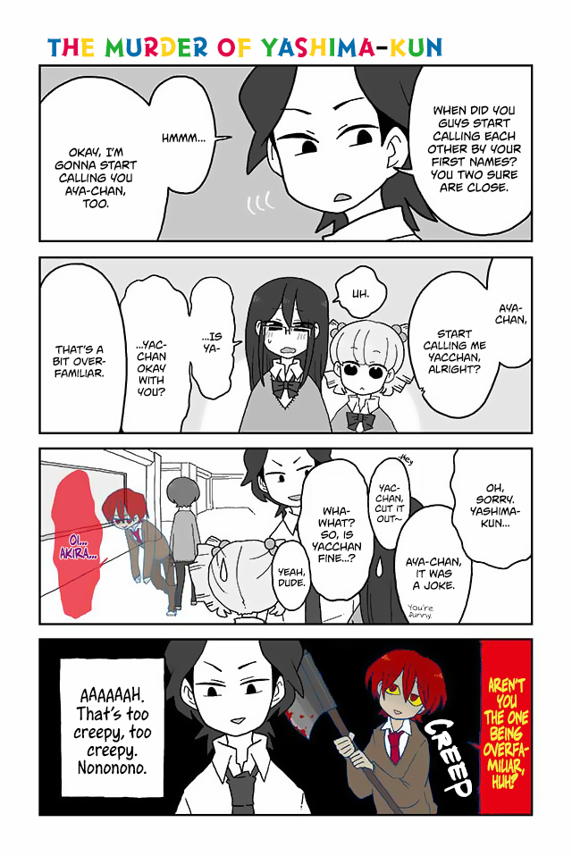 Mousou Telepathy Chapter 123 page 1 - Chapter 123: The Murder of Yashima-kun