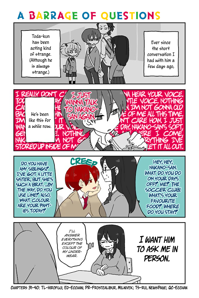 Mousou Telepathy Chapter 31 page 1 - Chapter 31: A Barrage of Questions