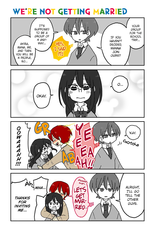 Mousou Telepathy Chapter 48 page 1 - Chapter 48: We're Not Getting Married