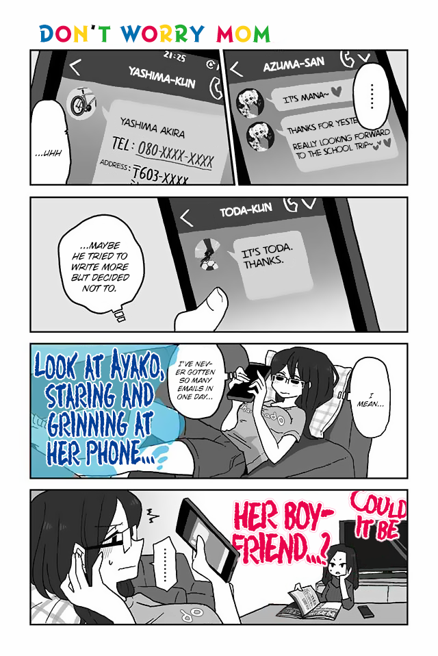 Mousou Telepathy Chapter 60 page 1 - Chapter 60: Don't Worry Mom