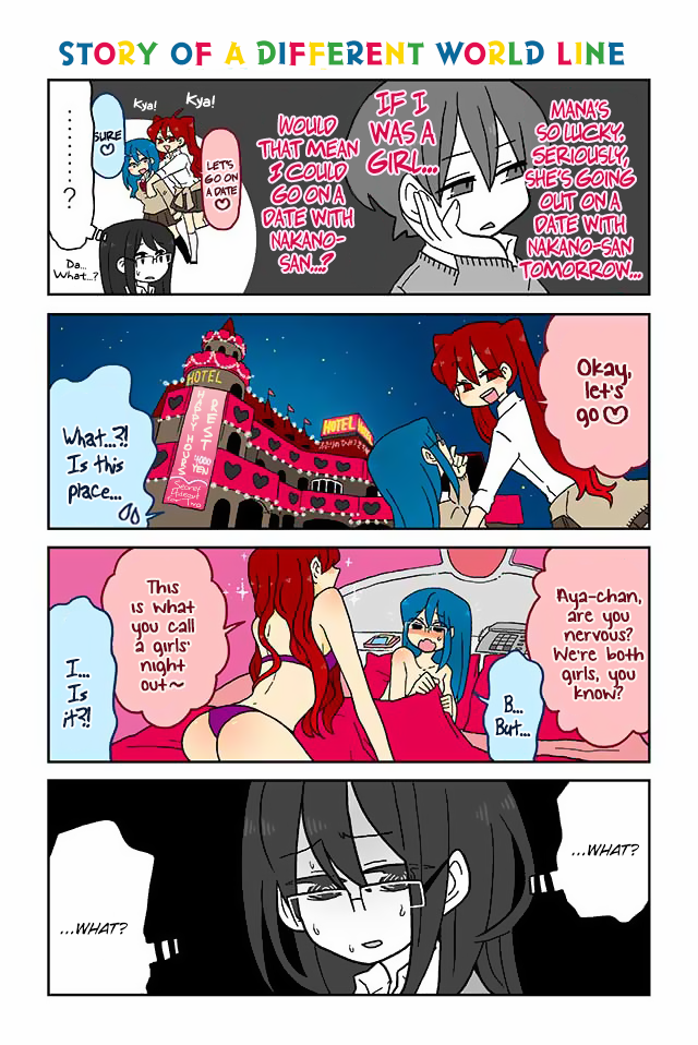 Mousou Telepathy Chapter 63 page 1 - Chapter 63: Story of a Different World Line