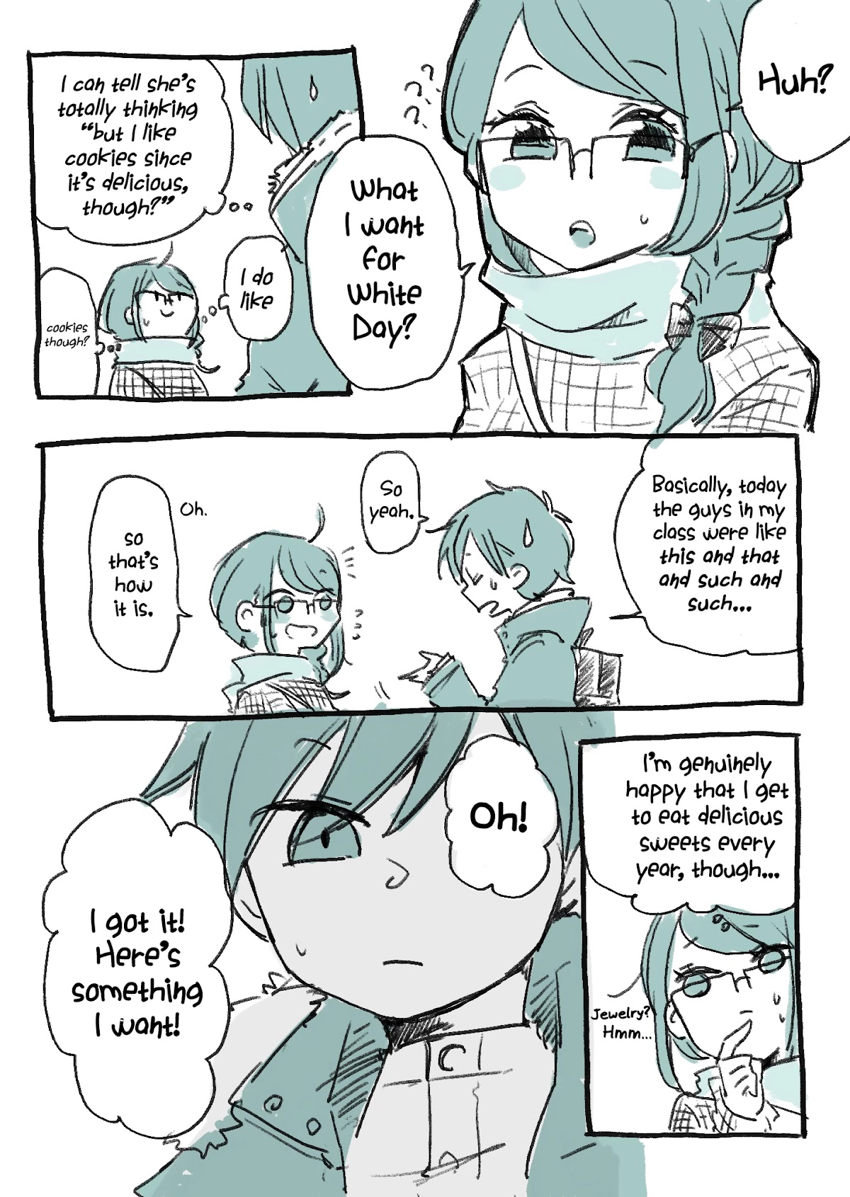 Mousou Telepathy Chapter 717.7 page 2 - Chapter 717.7: White Day Special