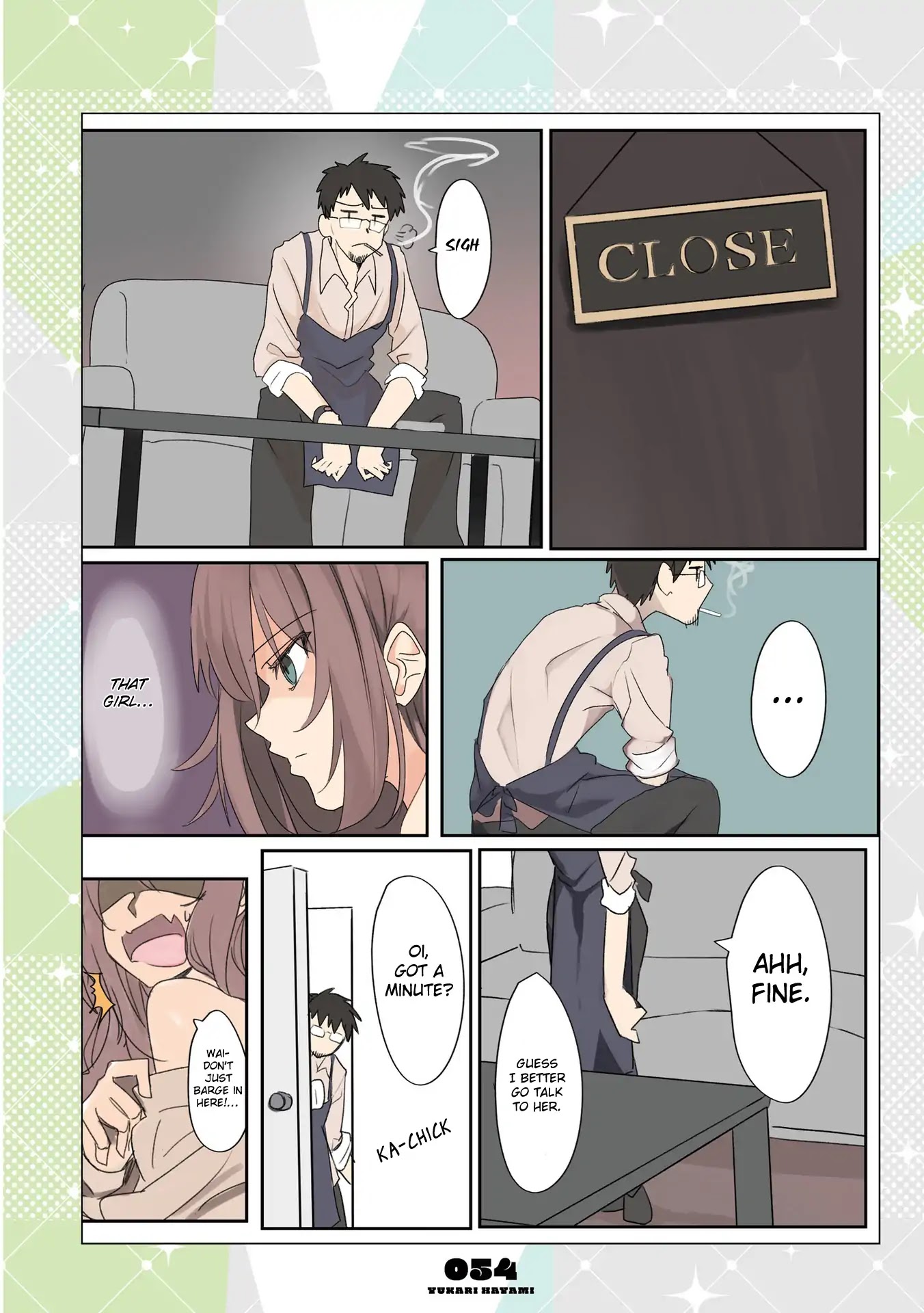 Mousou Timeline Chapter 4.1 page 3 - Chapter 4.1 - 4.2: The Delinquent Girl and the Manager of a Shabby Cafe (1)