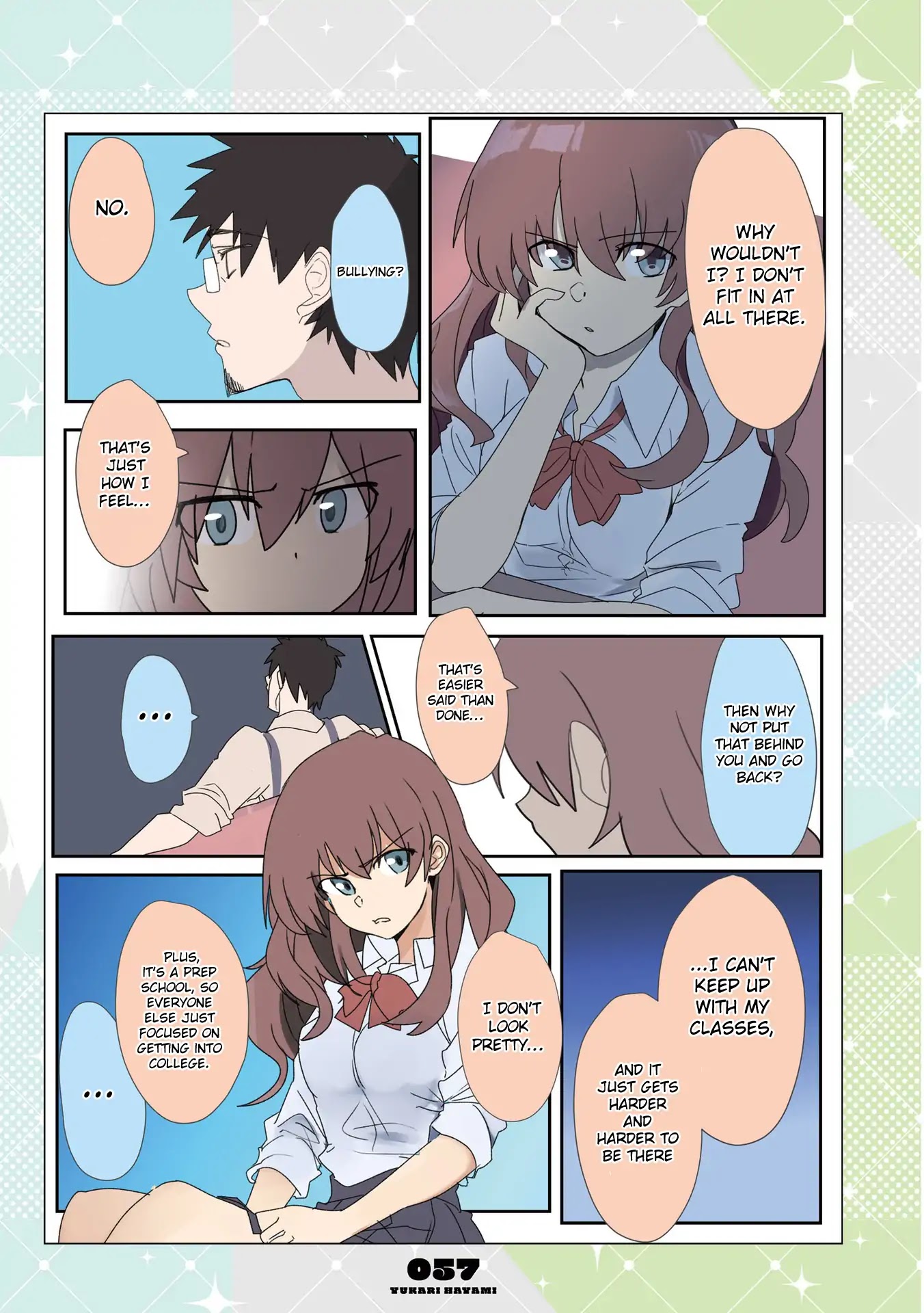 Mousou Timeline Chapter 4.1 page 7 - Chapter 4.1 - 4.2: The Delinquent Girl and the Manager of a Shabby Cafe (1)