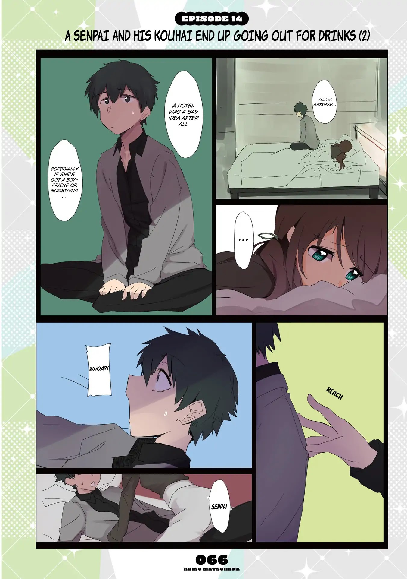 Mousou Timeline Chapter 5.1 page 6 - Chapter 5.1 - 5.2: A Senpai And His Kouhai End Up Going Out For Drinks (1)