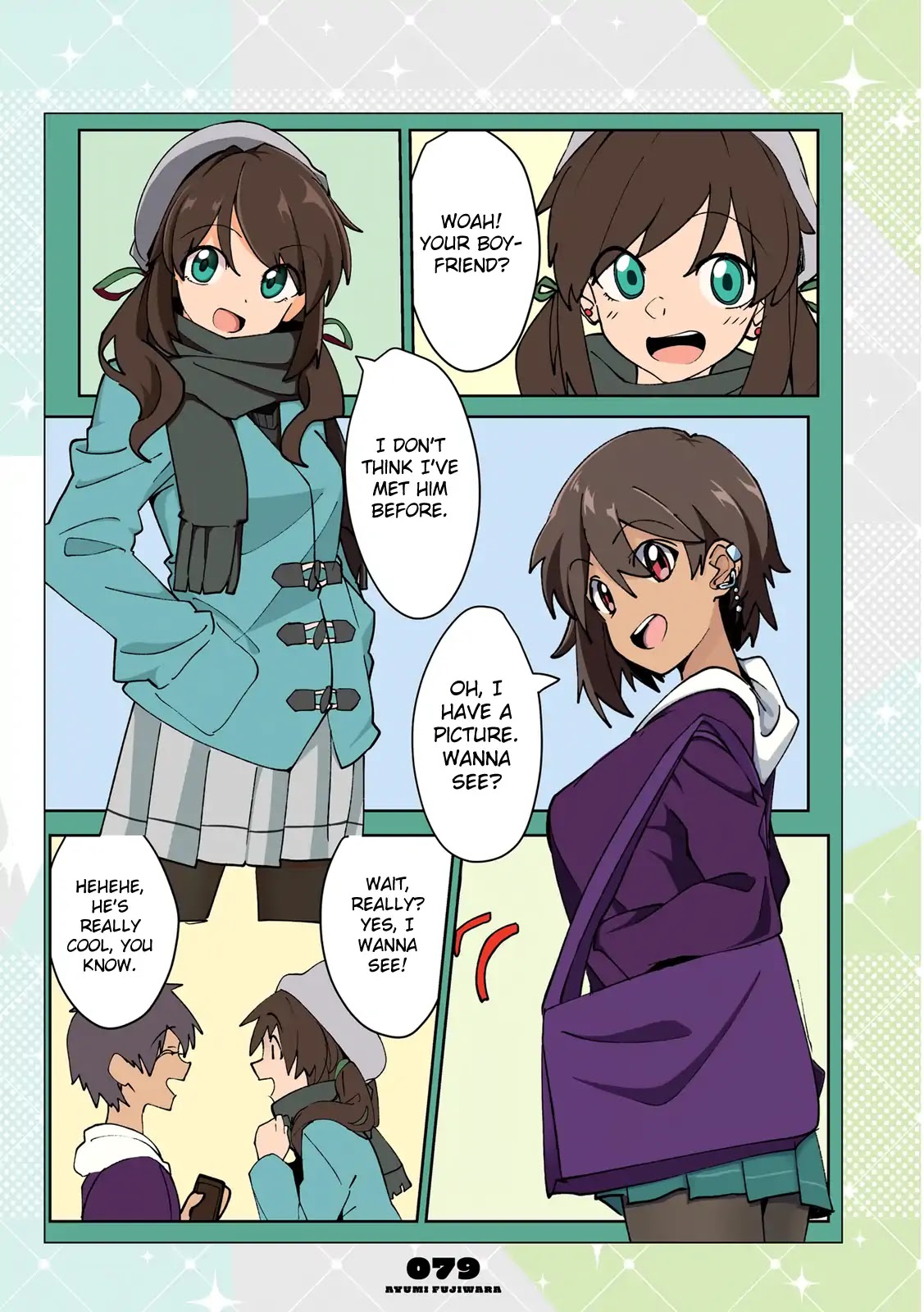 Mousou Timeline Chapter 6.1 page 12 - Chapter 6.1 - 6.3: A Caring Tanned Girl and a Quiet Guy