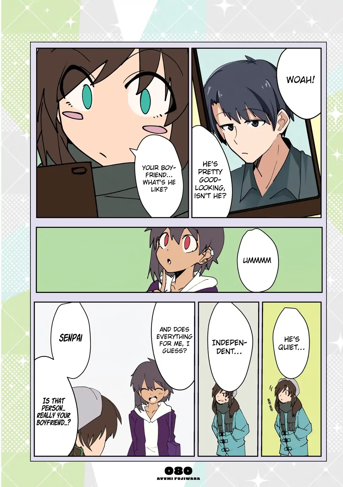Mousou Timeline Chapter 6.1 page 13 - Chapter 6.1 - 6.3: A Caring Tanned Girl and a Quiet Guy