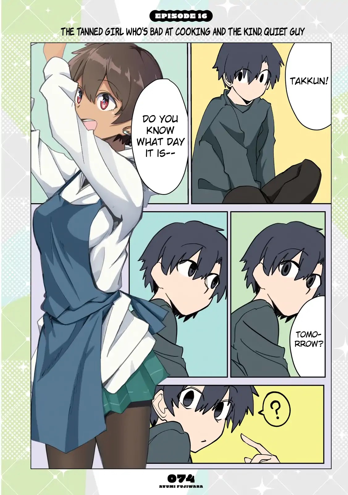 Mousou Timeline Chapter 6.1 page 6 - Chapter 6.1 - 6.3: A Caring Tanned Girl and a Quiet Guy
