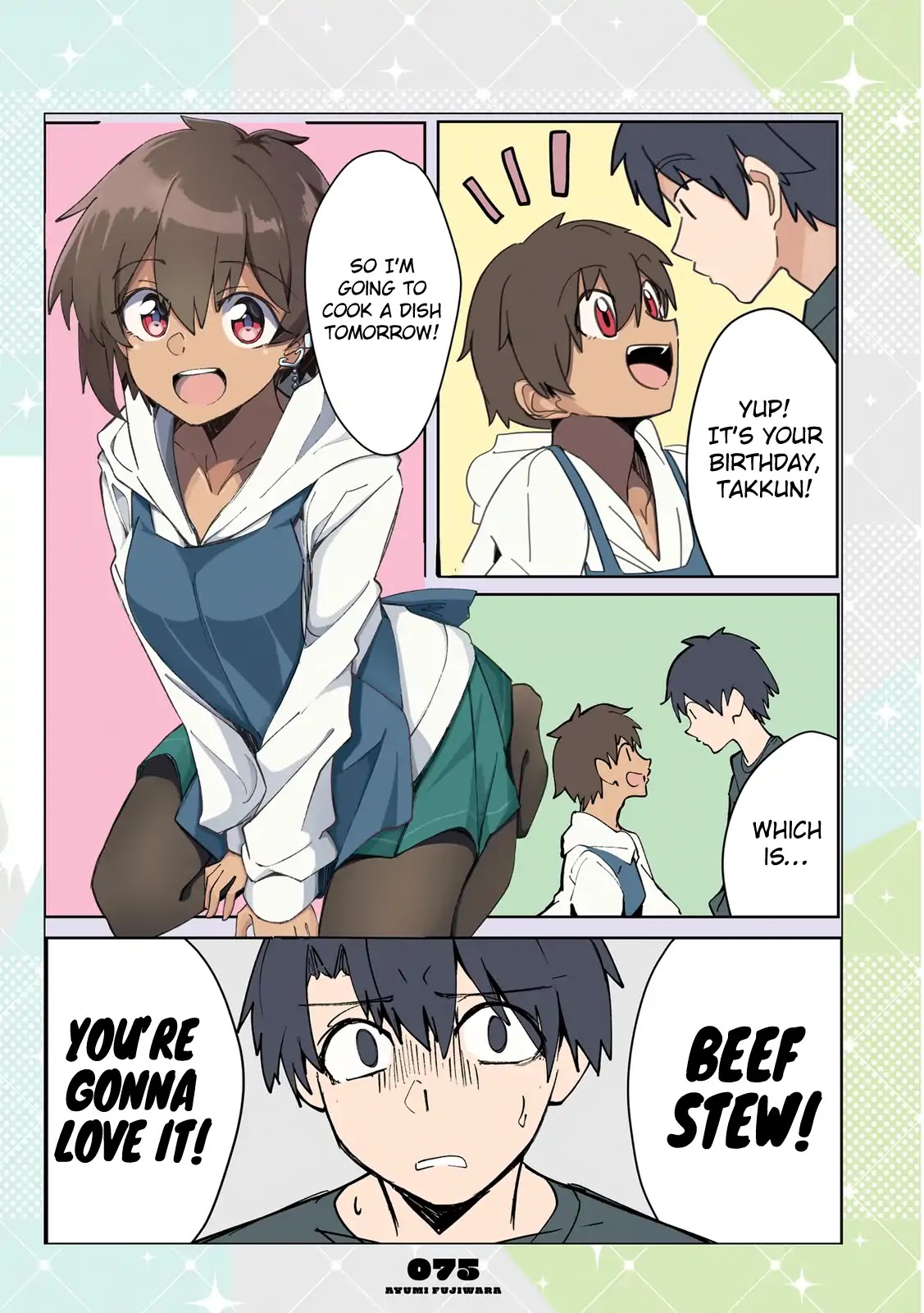 Mousou Timeline Chapter 6.1 page 7 - Chapter 6.1 - 6.3: A Caring Tanned Girl and a Quiet Guy