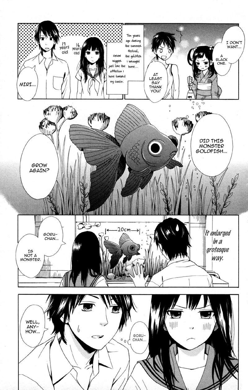 Moyashi Otoko to Tane Shoujo Chapter 2 page 3 - Chapter 2: Goldfish Birthmark
