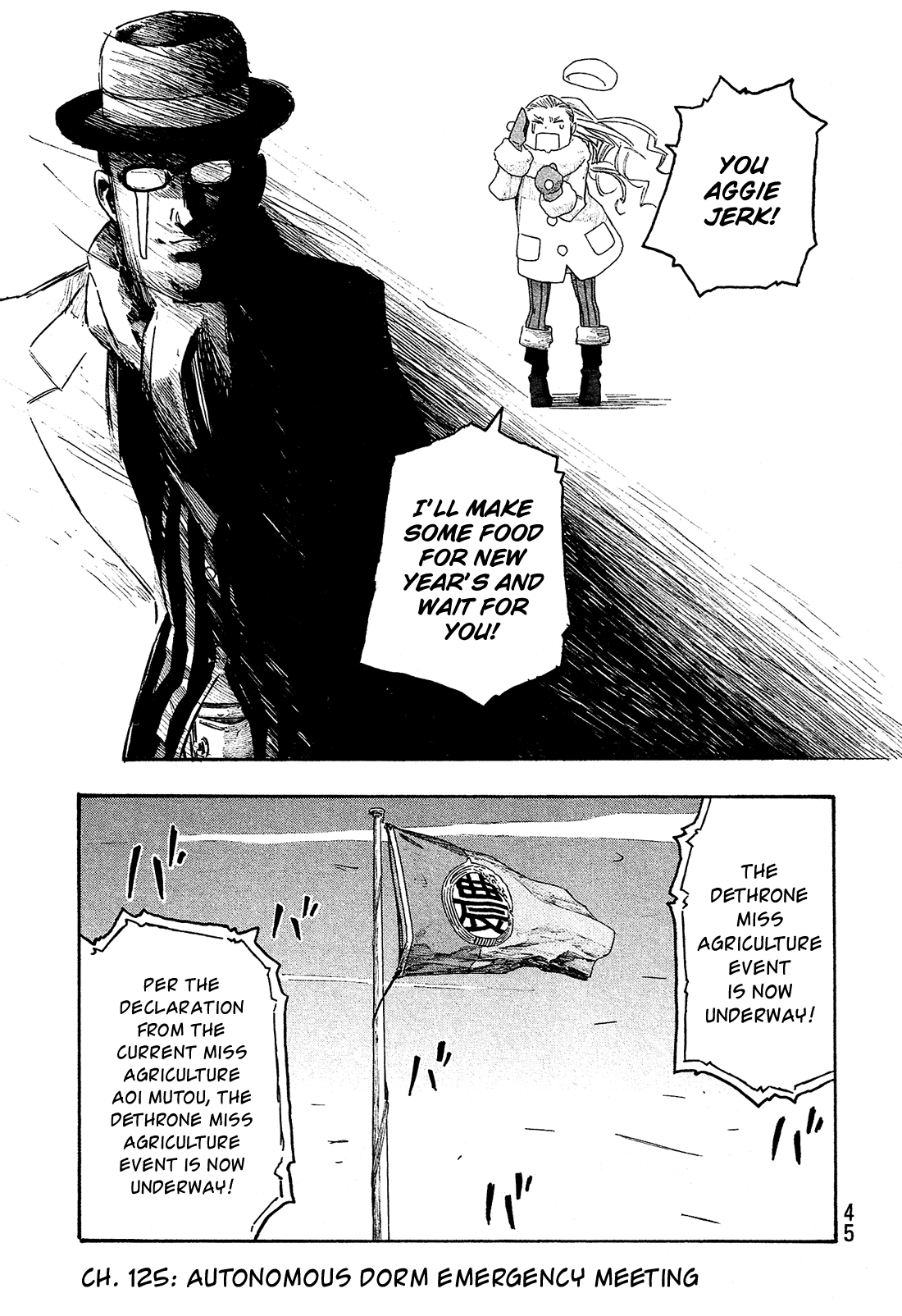Moyashimon Chapter 125 page 4 - Chapter 125: Autonomous Dorm Emergency Meeting