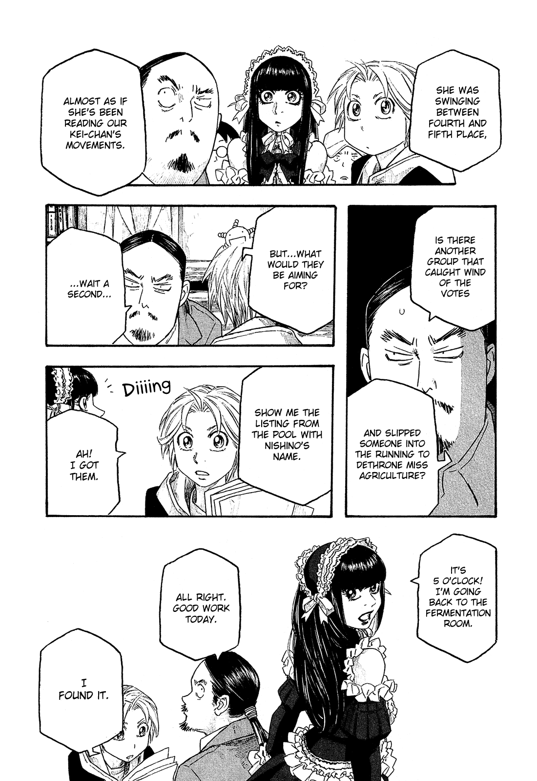 Moyashimon Chapter 129 page 14 - Chapter 129: The Fifth Girl