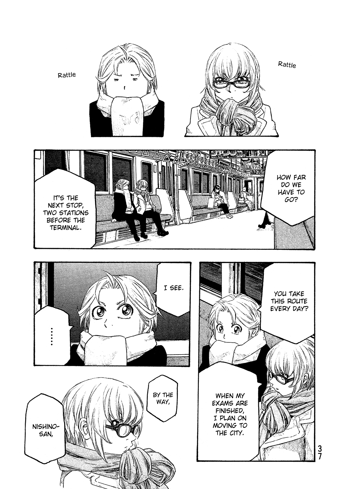 Moyashimon Chapter 138 page 4 - Chapter 138: Madoka Sawaki or Tadayasu Nishino (tentative)