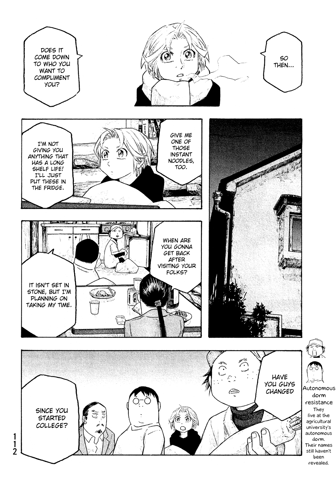 Moyashimon Chapter 144 page 7 - Chapter 144: Lost in Thought About Madoka Nishino.