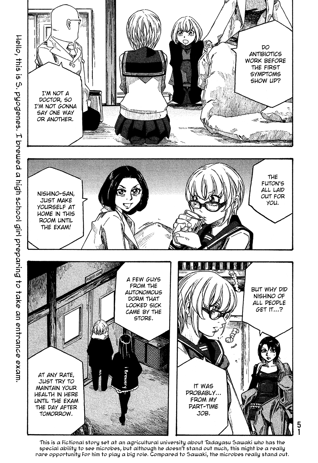 Moyashimon Chapter 153 page 2 - Chapter 153: The Night Before the Exam