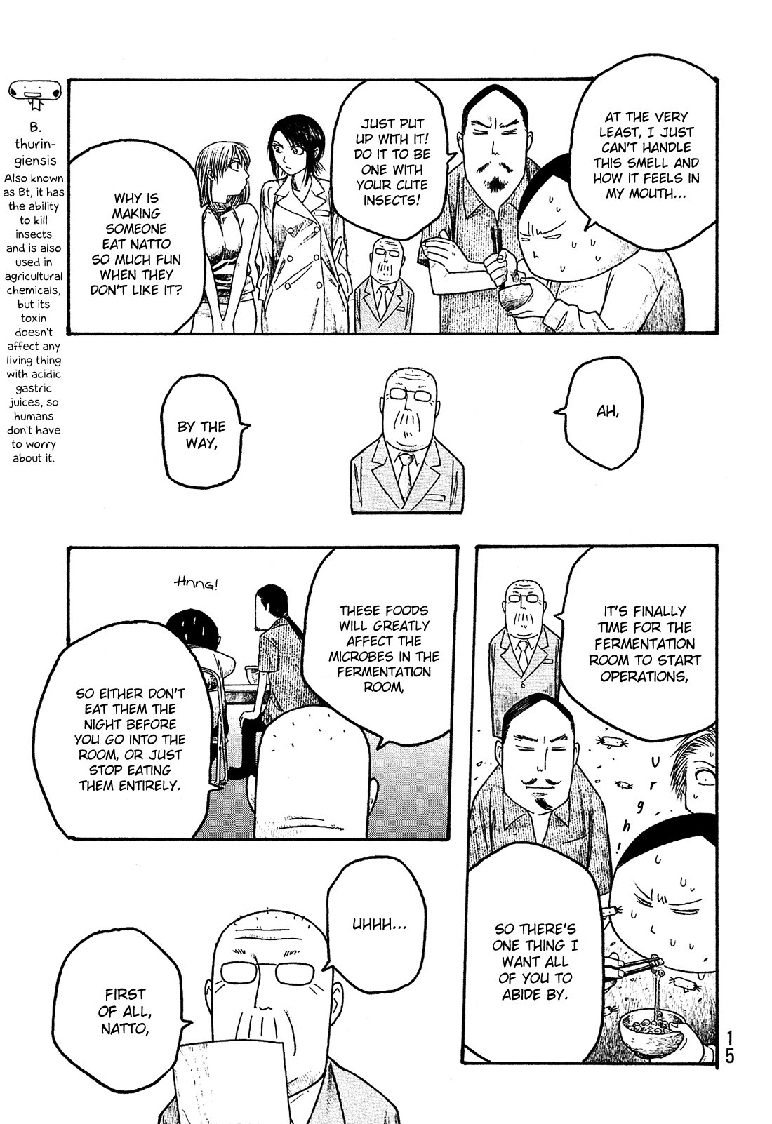 Moyashimon Chapter 24 page 18 - Chapter 24: The Natto-eating Guy from Kansai and the Straight Man Returnee