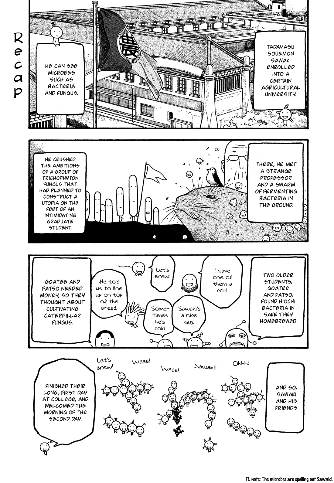 Moyashimon Chapter 6 page 2 - Chapter 6: The Second Day