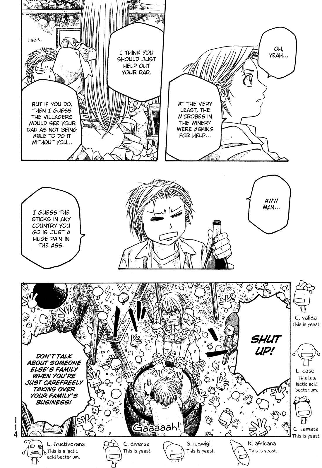 Moyashimon Chapter 67 page 14 - Chapter 67: Everyone's Troubles and Thoughts (Including Microbes)