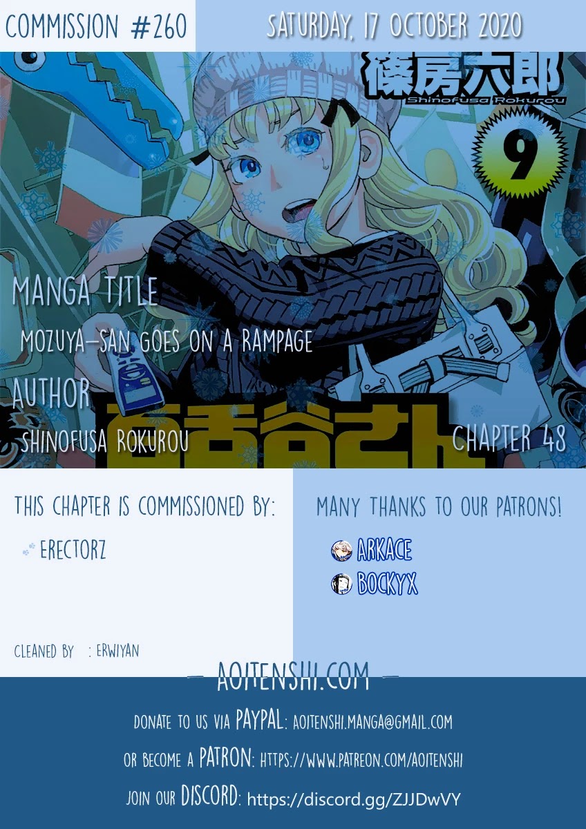 Mozuya-san Gyakujousuru Chapter 48 page 1 - Chapter 48: The True [Give Mozuya-san Happiness] Team (1)